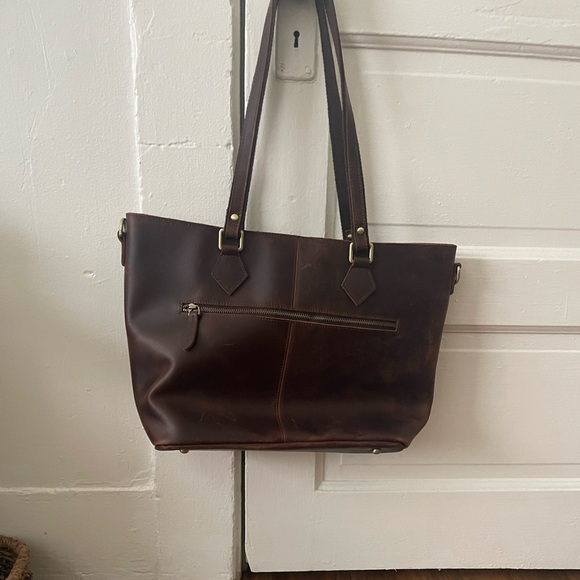 S-Zone distressed leather tote - NWOT - never worn! - Picture 7 of 14